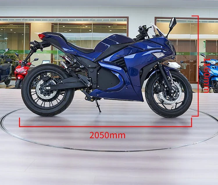 2024 High-Speed Customizable 72V Electric Racing Motorcycle - 90km/h Max Speed